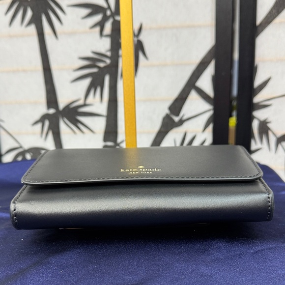 Kate Spade Kerri Black small flap w/ Strap Crossbody